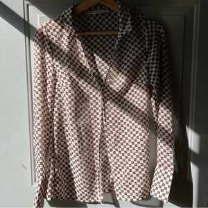 Long-Sleeve Sheer Shirt